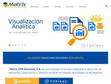 Tablet Screenshot of matrixcpmsolutions.com